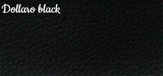 Цвет экокожи Dollaro Black для медицинской банкетки со спинкой БС02, 3-х местной